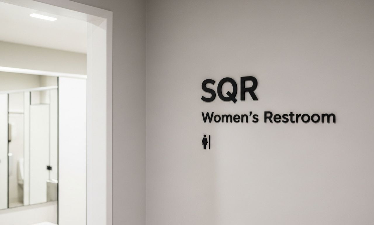 SQRWomensRestroom: Key Information for Visitors and Facility Management Teams